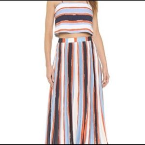 Elle Sasson SET- top & silk skirt SET